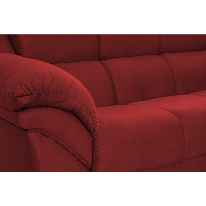 Conjunto Sofá Windsor Velut Vermelho 3 e 2 Lugares 2,04m e 1,59m - King House