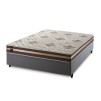 Conjunto Cama Box Espuma Chicago Marrom Viúva 128x188x57