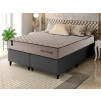 Conjunto Cama Box Espuma San Diego Bege Queen 158x198x67