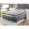 Conjunto Cama Box Molas Ensacadas Alpine Cinza King 193x203x65