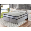 Conjunto Cama Box Molas Ensacadas Alpine Cinza King 193x203x65