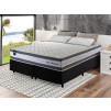 Conjunto Cama Box Molas Ensacadas Alpine Cinza Queen 158x198x65