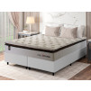 Conjunto Cama Box Molas Ensacadas New York Branco King 193x203x73