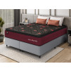 Conjunto Cama Box Molas Ensacadas Toronto Vermelho King 193x203x66